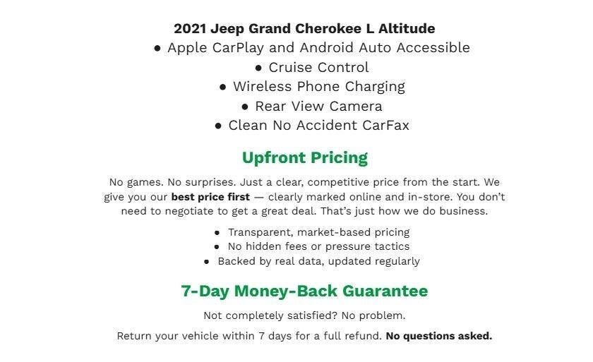 2021 Jeep Grand Cherokee L Altitude 4x4