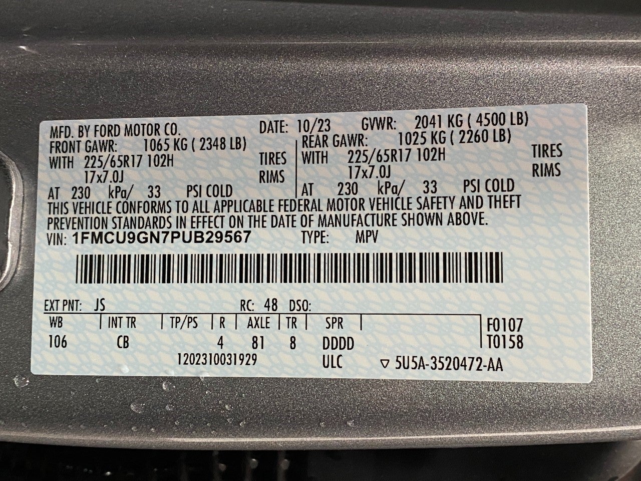 2023 Ford Escape Active AWD