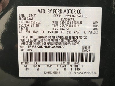 2024 Ford Explorer XLT 4WD