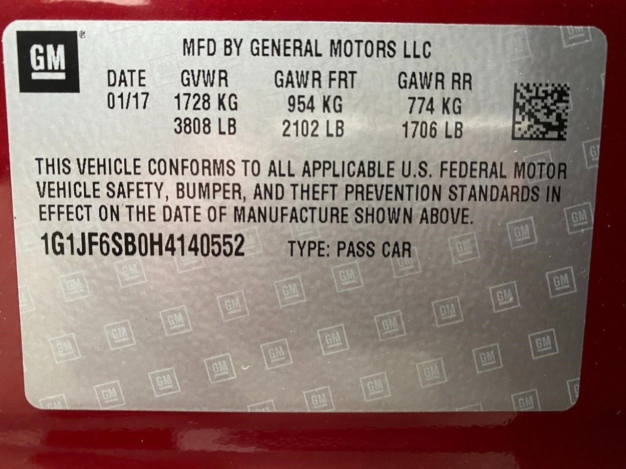 2017 Chevrolet Sonic 5dr HB Auto Premier