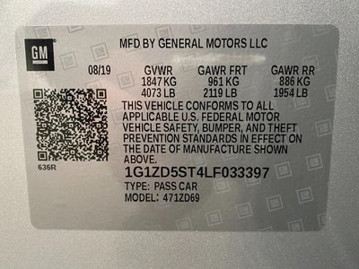 2020 Chevrolet Malibu 4dr Sdn LT