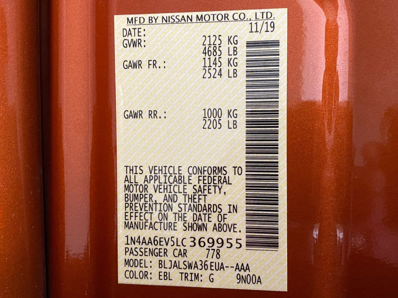 2020 Nissan Maxima SR