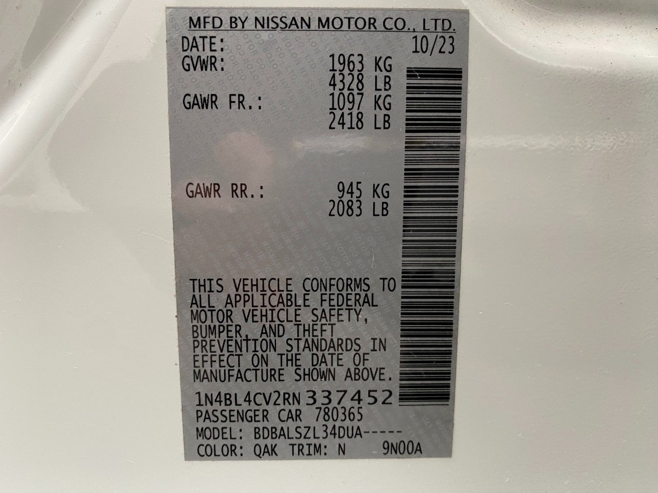 2024 Nissan Altima SR