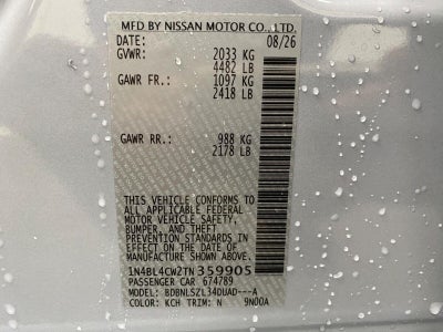 2026 Nissan Altima SR Midnight Edition®