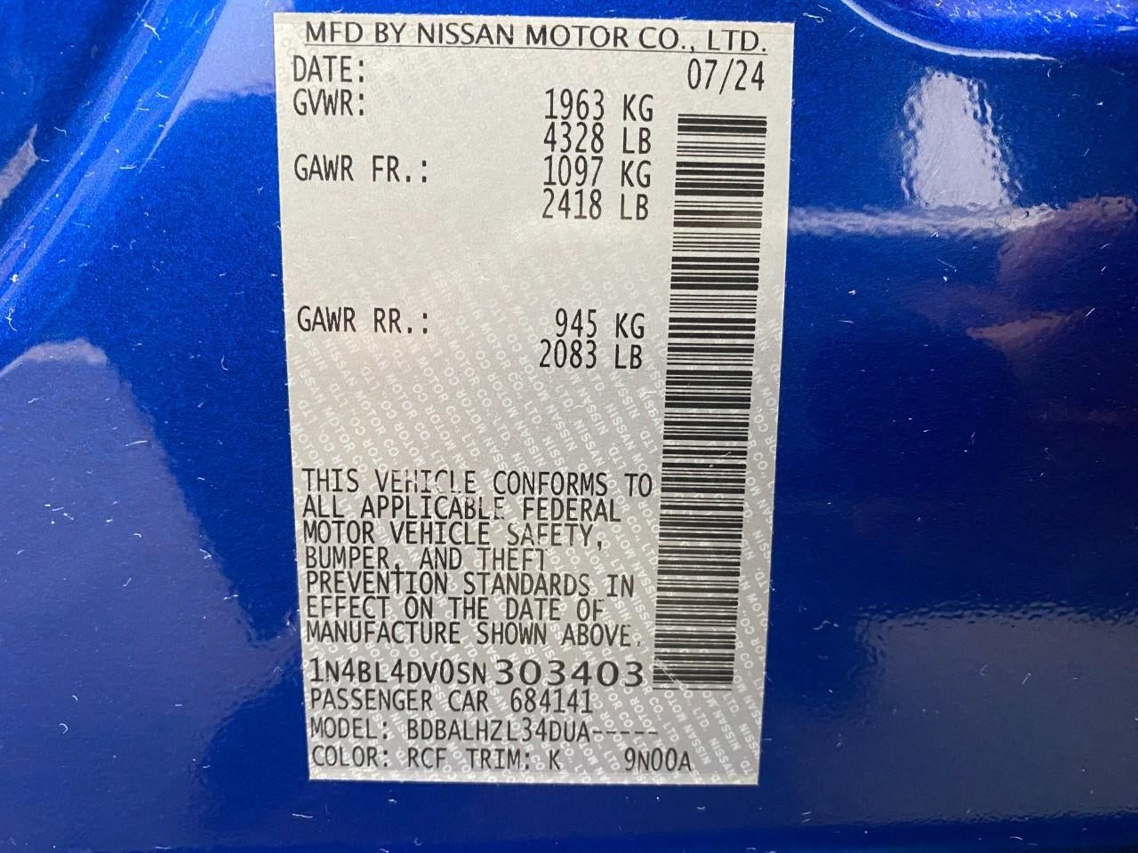 2025 Nissan Altima SV