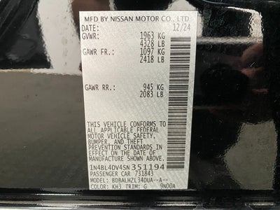 2025 Nissan Altima SV FWD