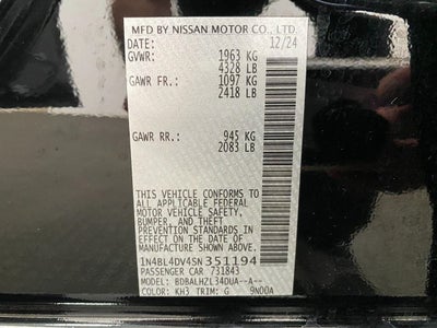 2025 Nissan Altima SV