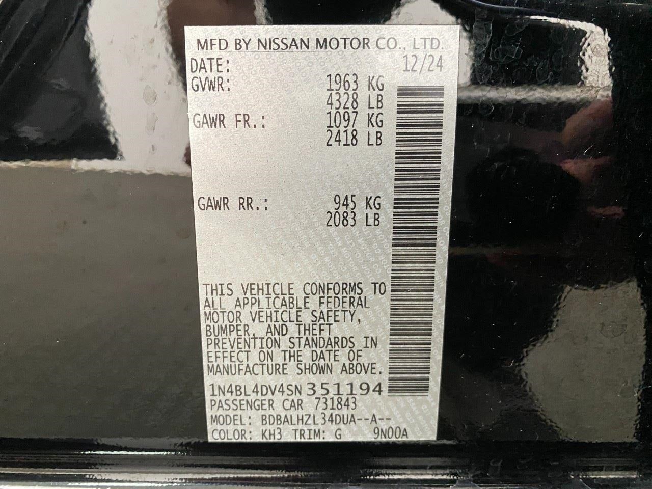 2025 Nissan Altima SV