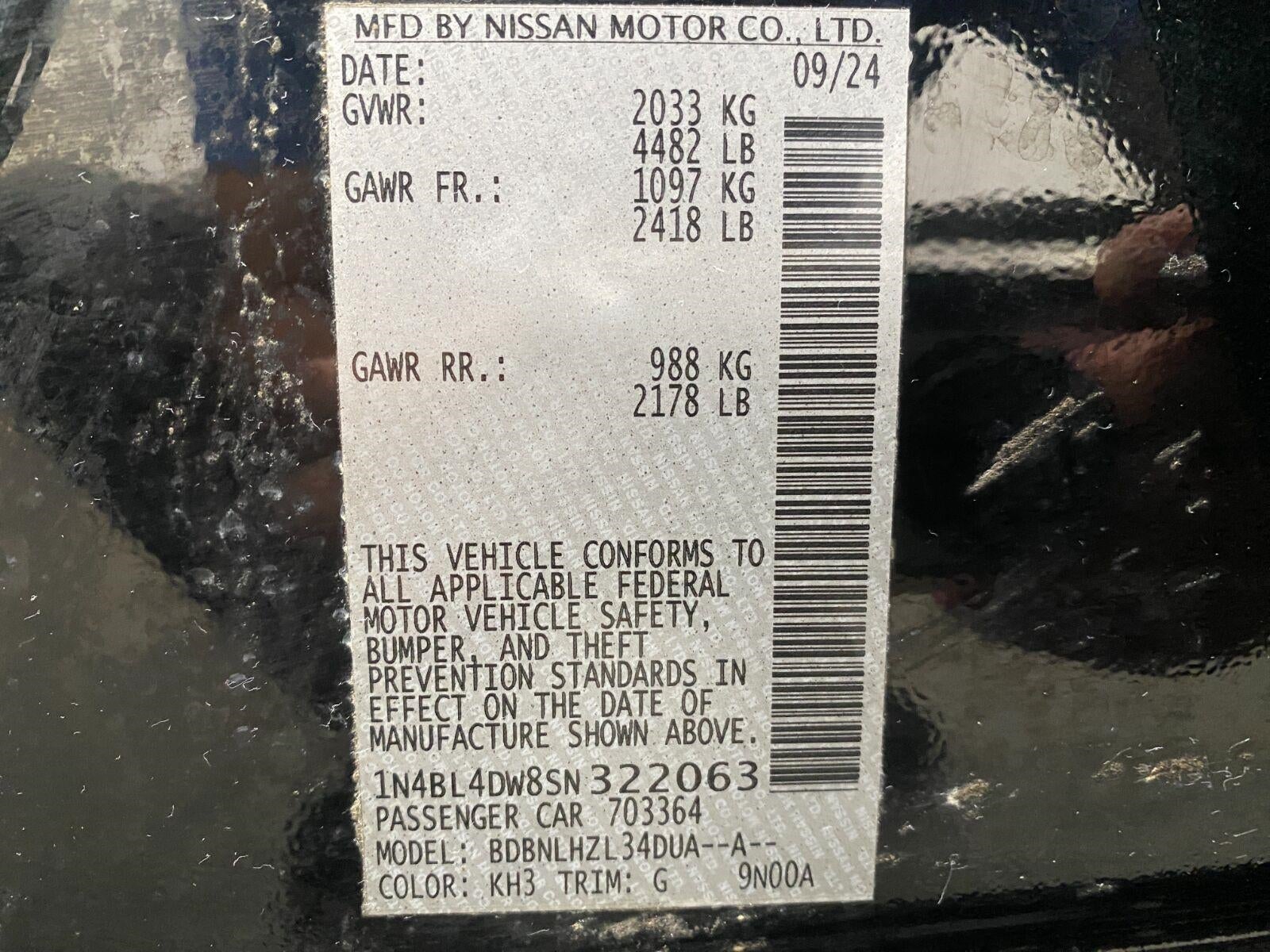 2025 Nissan Altima SV