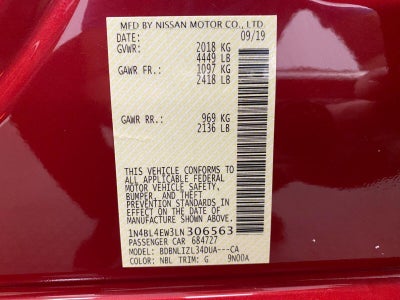 2020 Nissan Altima SL