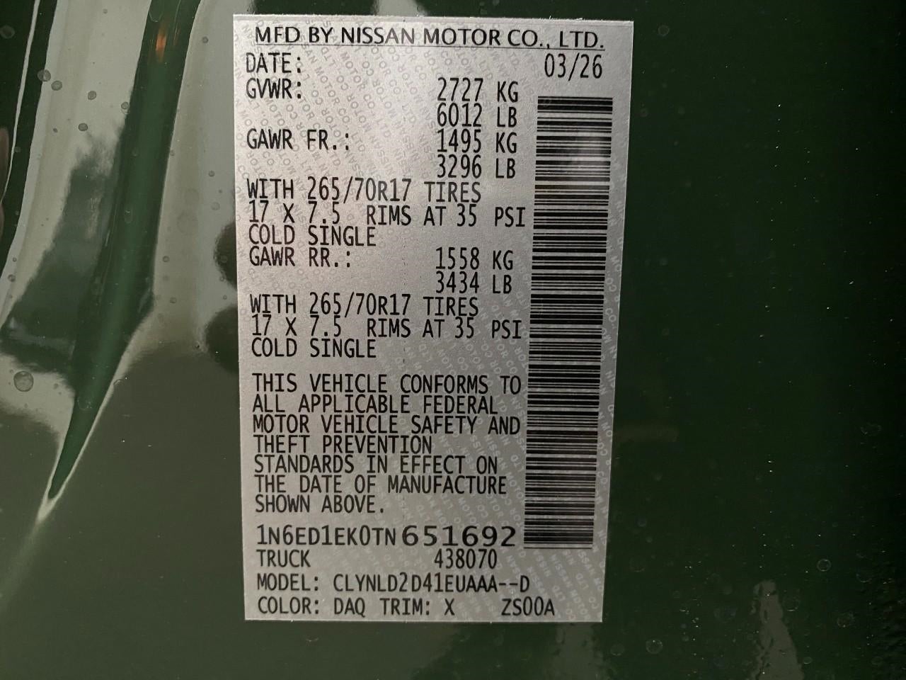 2026 Nissan Frontier Crew Cab PRO-4X®