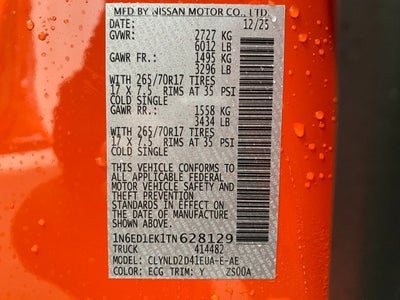 2026 Nissan Frontier Crew Cab PRO-4X®