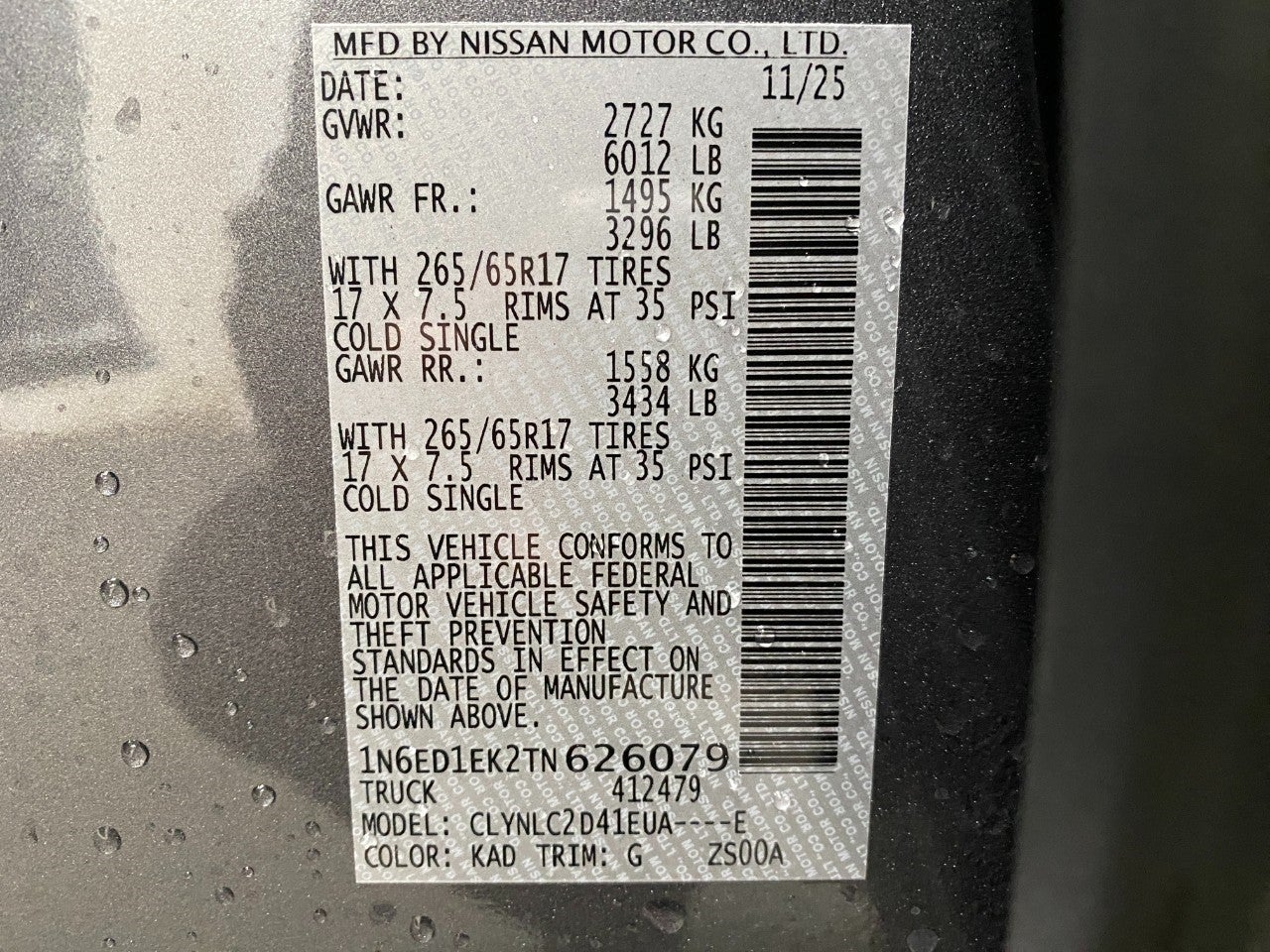 2026 Nissan Frontier Crew Cab SV