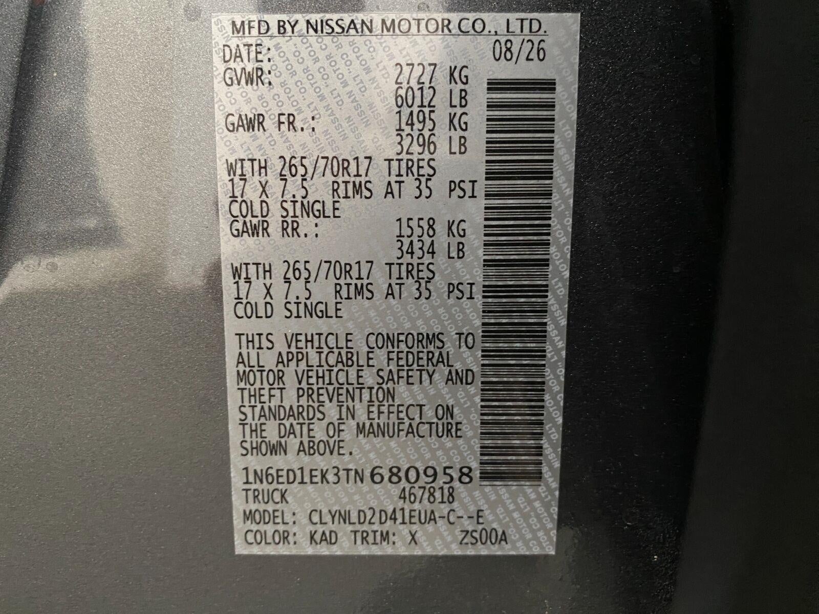 2026 Nissan Frontier Crew Cab PRO-4X®