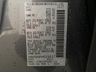 2026 Nissan Frontier Crew Cab SV