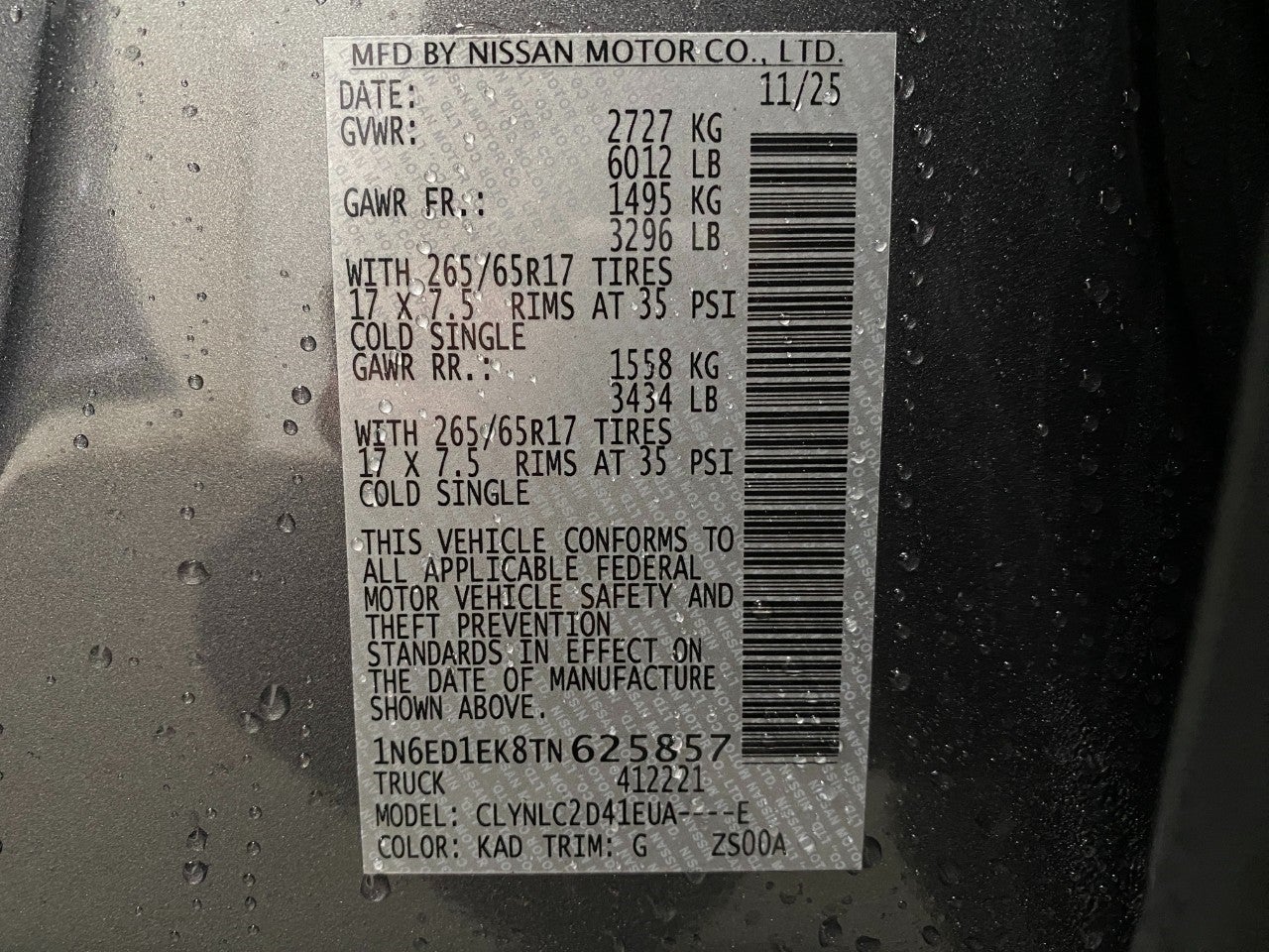 2026 Nissan Frontier Crew Cab SV