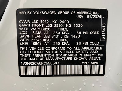 2024 Volkswagen Atlas 2.0T SE w/Technology 4MOTION