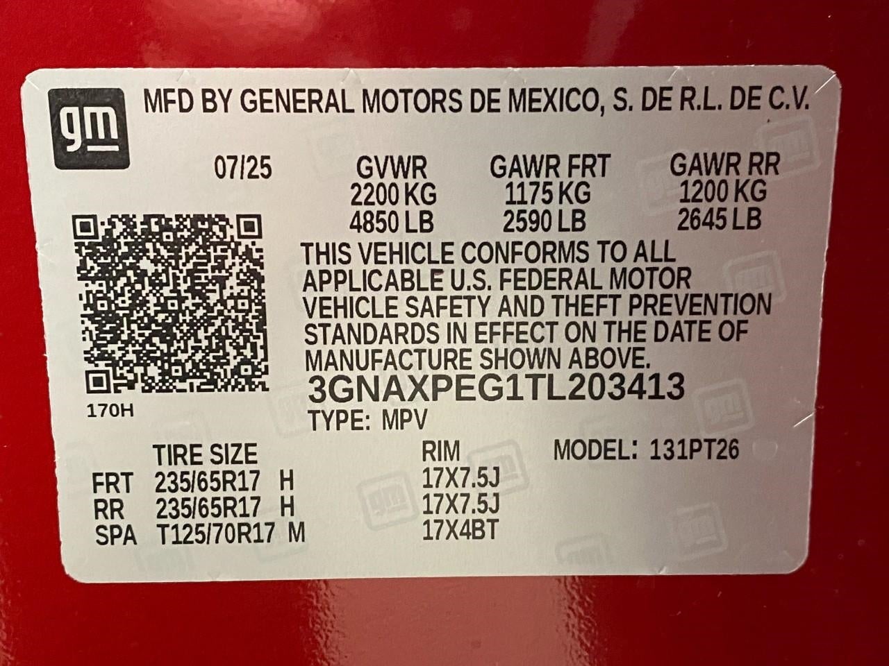 2026 Chevrolet Equinox AWD 4dr LT w/2LT