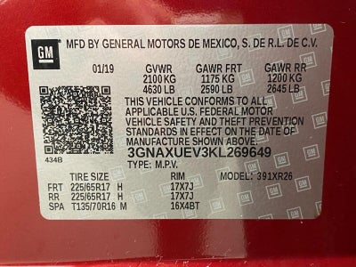 2019 Chevrolet Equinox AWD 4dr LT w/1LT