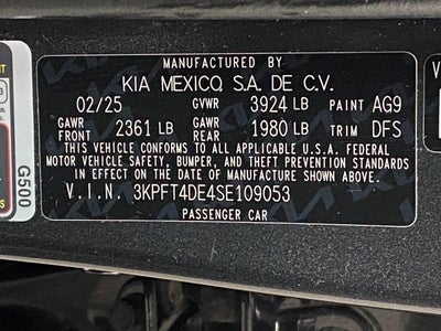 2025 Kia K4 LXS FWD
