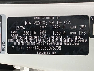 2025 Kia K4 LXS FWD