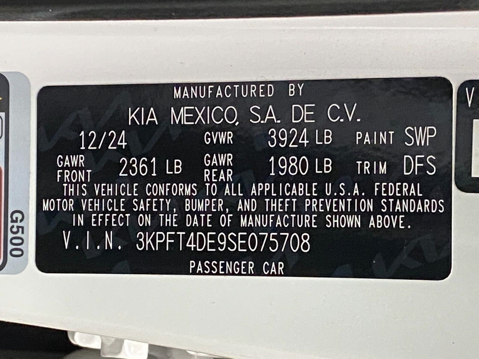 2025 Kia K4 LXS FWD