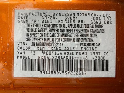 2025 Nissan Sentra SR