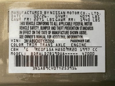 2026 Nissan Sentra SV