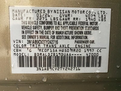 2026 Nissan Sentra SV