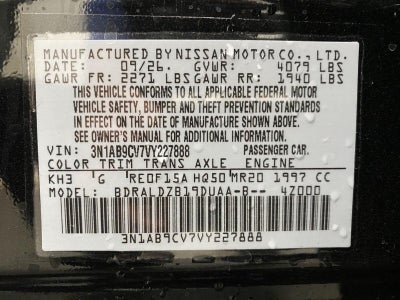2027 Nissan Sentra SV