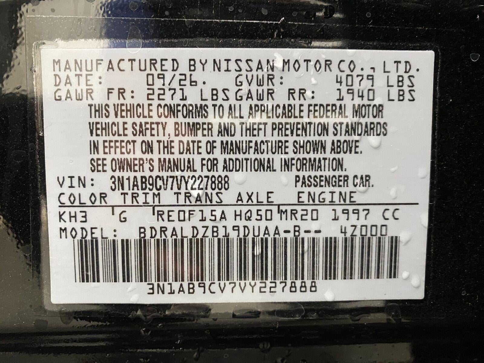 2027 Nissan Sentra SV