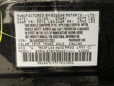 2026 Nissan Sentra SV