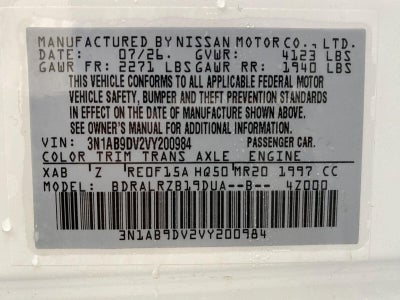 2027 Nissan Sentra SR