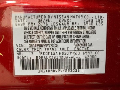 2027 Nissan Sentra SR