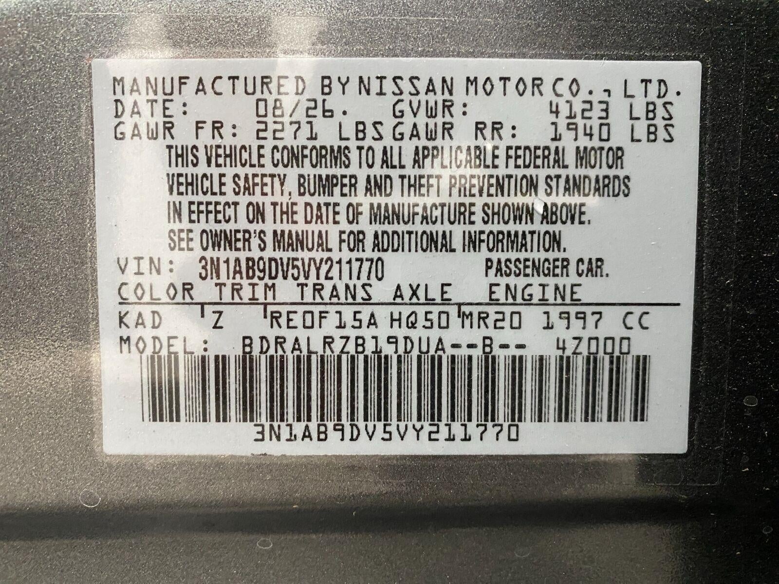 2027 Nissan Sentra SR