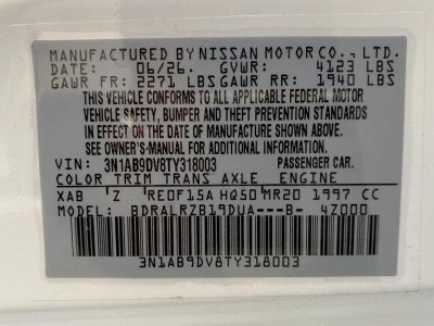 2026 Nissan Sentra SR