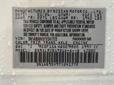 2026 Nissan Sentra SR