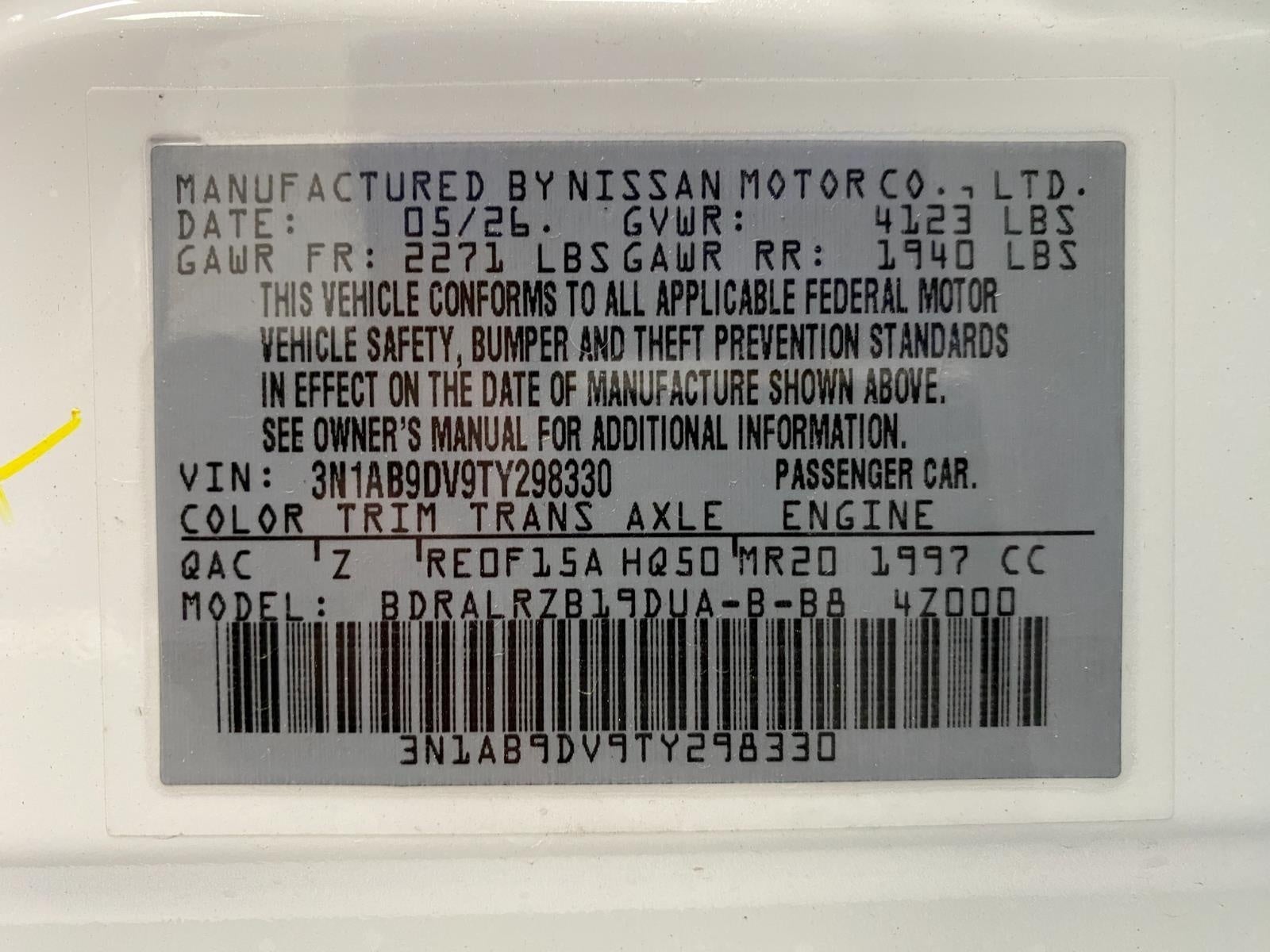 2026 Nissan Sentra SR
