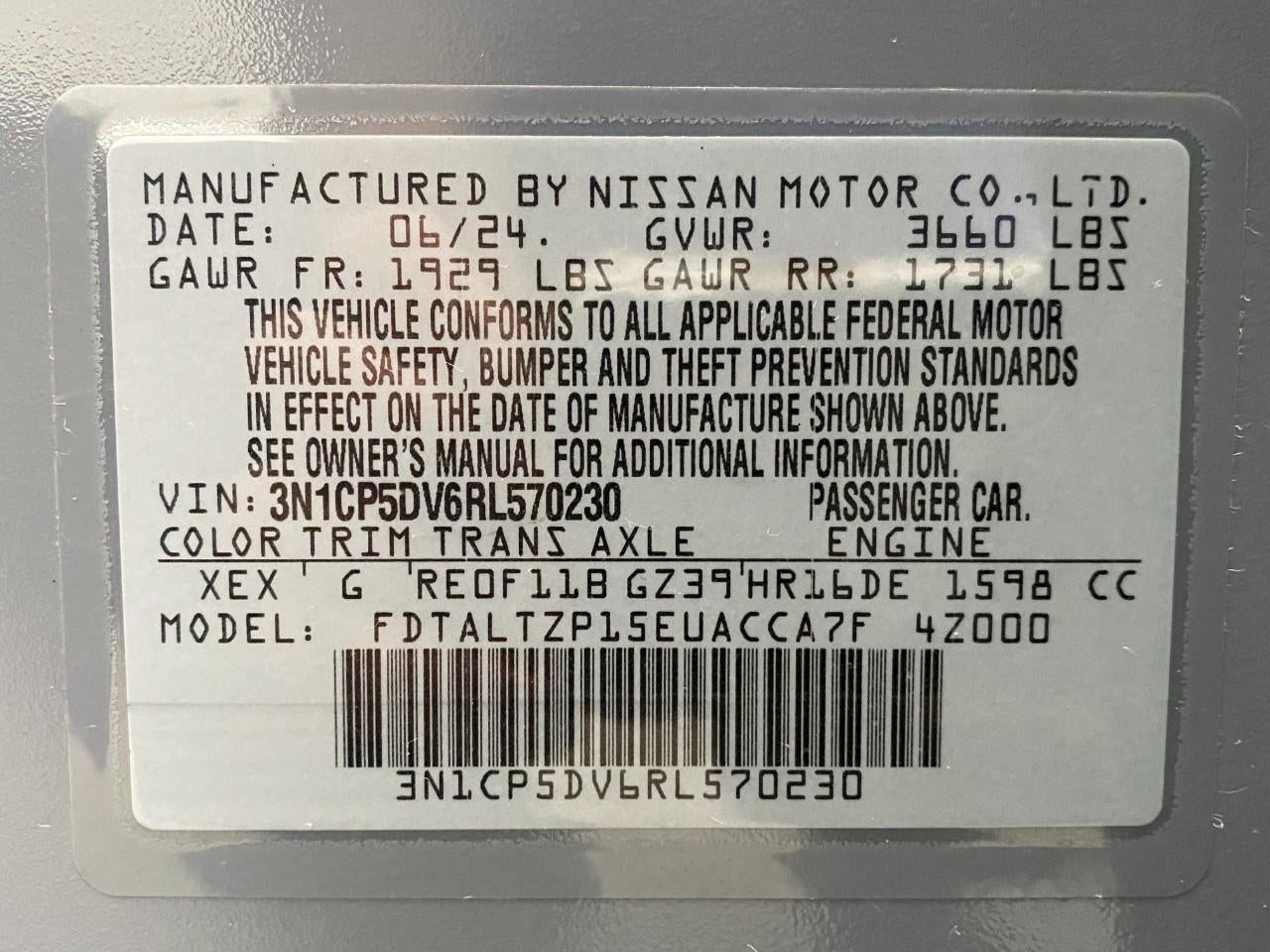 2024 Nissan Kicks SR
