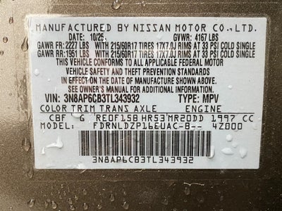 2026 Nissan Kicks SV