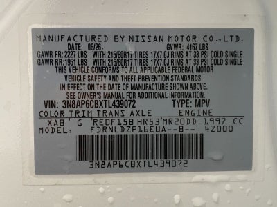 2026 Nissan Kicks SV