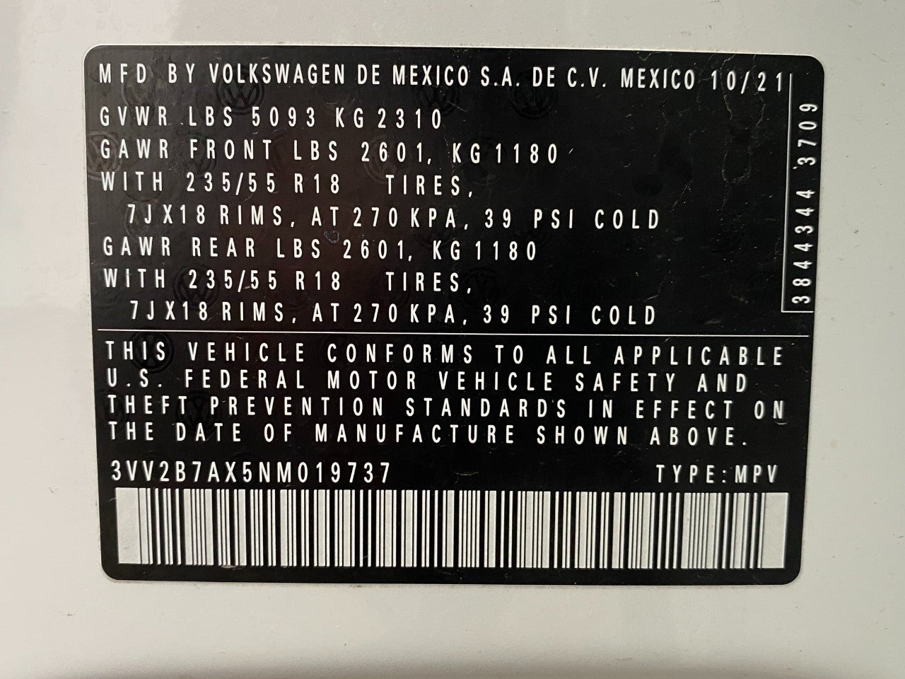 2022 Volkswagen Tiguan 2.0T SE 4MOTION