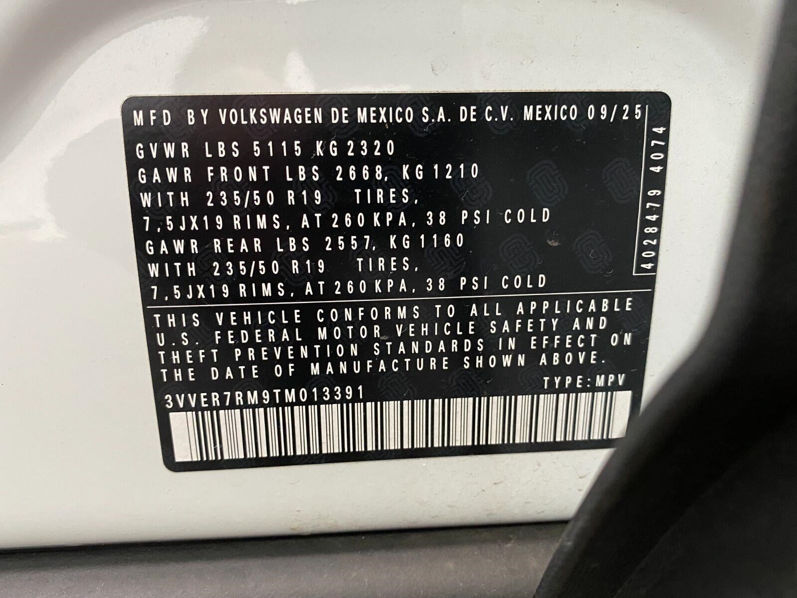 2026 Volkswagen Tiguan SE 4MOTION