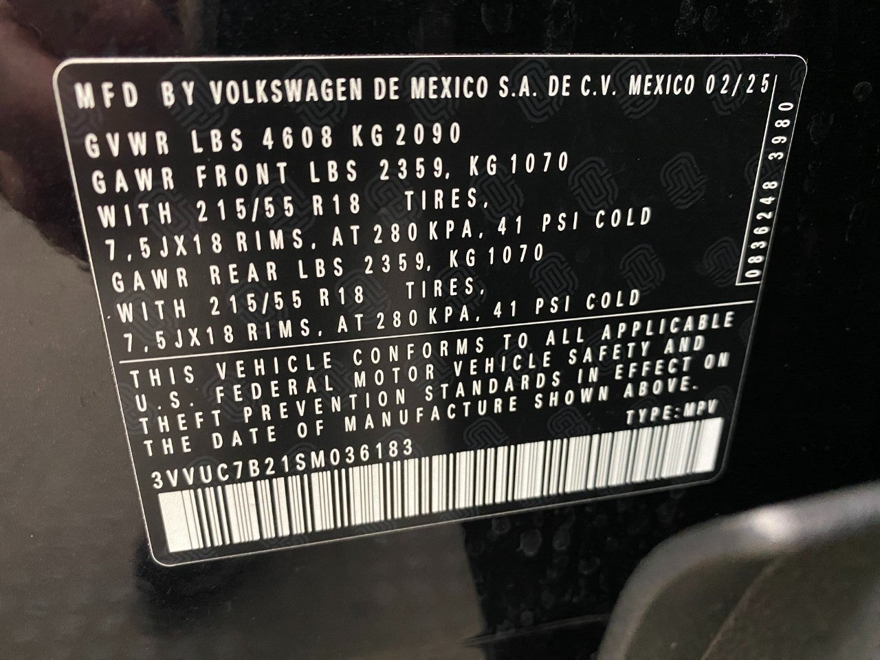 2025 Volkswagen Taos SE 4MOTION