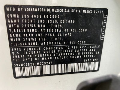2025 Volkswagen Taos SE 4MOTION