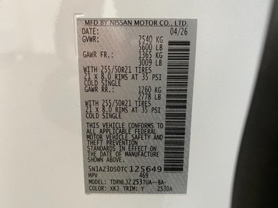 2026 Nissan Murano Platinum