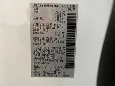 2026 Nissan MURANO PLATINUM AWD