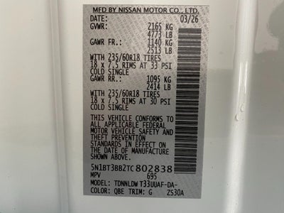 2026 Nissan Rogue SV