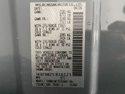 2026 Nissan ROGUE SV