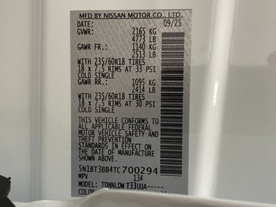 2026 Nissan Rogue SV